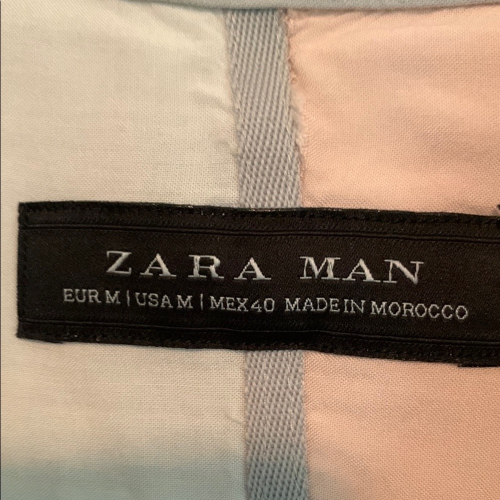 Zara Gray Casual Button Down Shirt Relaxed Fit - Picture 2 of 8